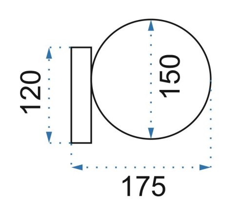 Wall Light Toolight APP1009-1W E27 white