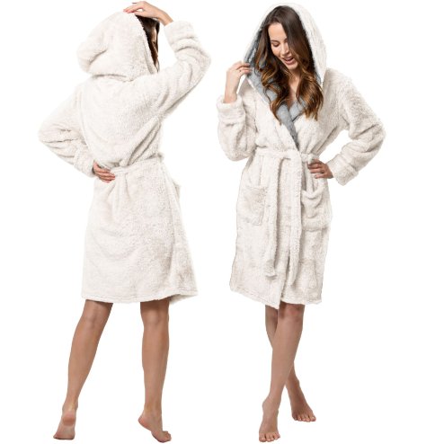 Bathrobe women Jordan Ecru Grey M