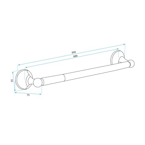 Bathroom hanger Brush Gold 332870