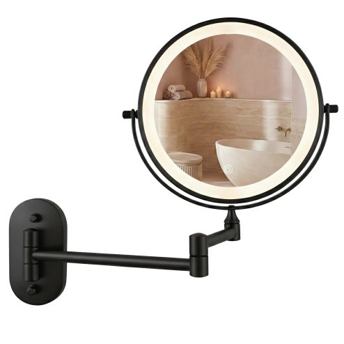 MIRROR REA GLOW BLACK LED