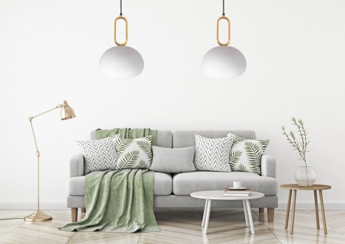 Pendant Lamp TOOLIGHT APP1073-1CP White Gold 1-light point E27 23x23x15-100cm