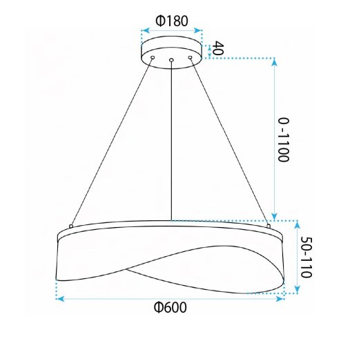 CEILING LAMP CHANDELIER REA G145-CP GOLD GOLD 60CM