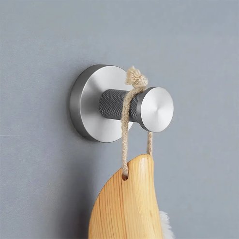 BATHROOM HANGER REA 6606A MODERN BRUSH STEEL
