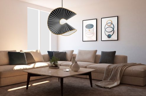 CEILING LAMP CHANDELIER TOOLIGHT APP1500-1CP BLACK GOLD