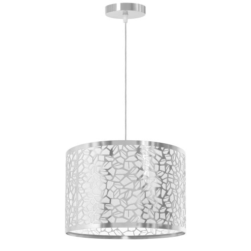 Pendant Lamp TOOLIGHT APP1015-1CP Chrome Round 1-light point E27 30x30x20-110cm