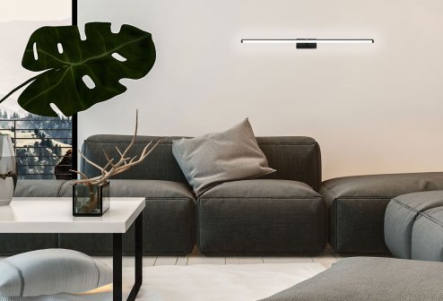 Bathroom Wall LED Light TOOLIGHT APP373-1W Black 12W 50cm