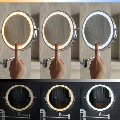 MIRROR REA GLOW CHROME LED