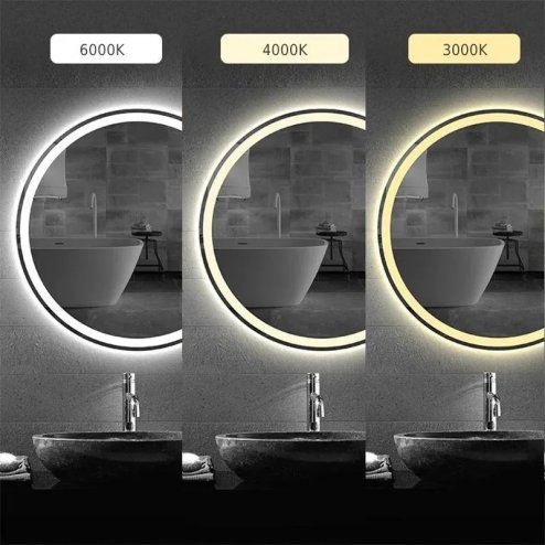 Mirror LED 70cm BAS 2x68,5x68,5cm