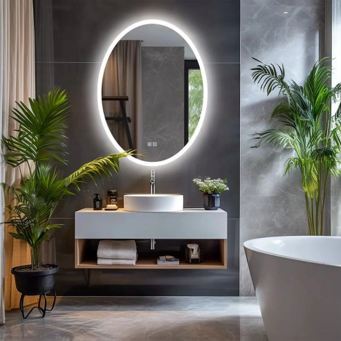 MIRROR TUTUMI LED WWA 60X80CM CHROME