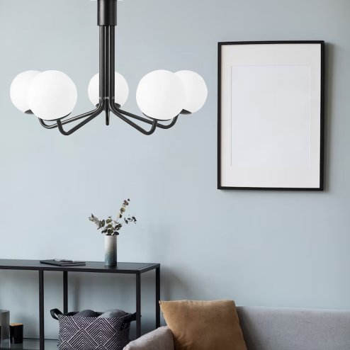 LAMP APP1578-5CP BLACK MAT