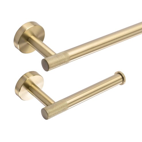 BATHROOM HOOK SET REA GRID BRUSH GOLD 4 PIECES