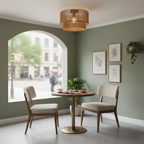 PENDANT CEILING LAMP TOOLIGHT APP1838-1F BLACK/BROWN