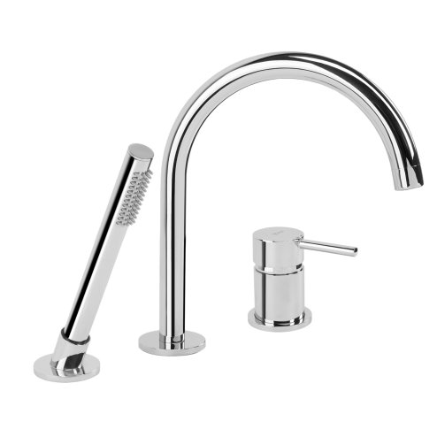 Rea 3-Hole Bathtub Faucet Lungo Chrome 23,5X6,5X27,5Cm