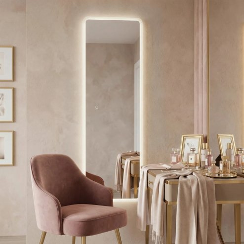Mirror Rea Mol-Sq 150X50 Led Transparent