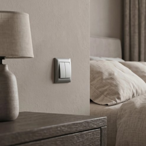Toolight Double Switch Oste Jnh007-w Grey