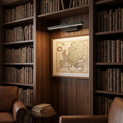 Wall Lamp Rea App1867-1W Black 60Cm Led