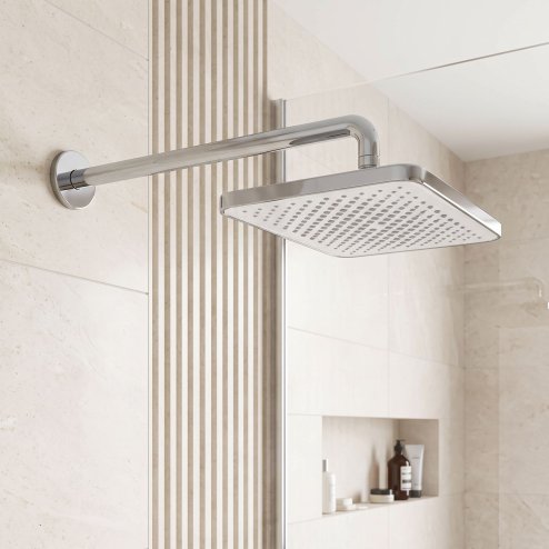 Rea Rectangular Shower Head Js-032 Chrome