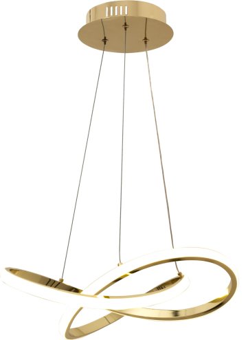 Pendant LED Lamp TOOLIGHT APP390-CP Modern Ring Gold + remote control 1-light point 40W 44,5x44,5x9cm