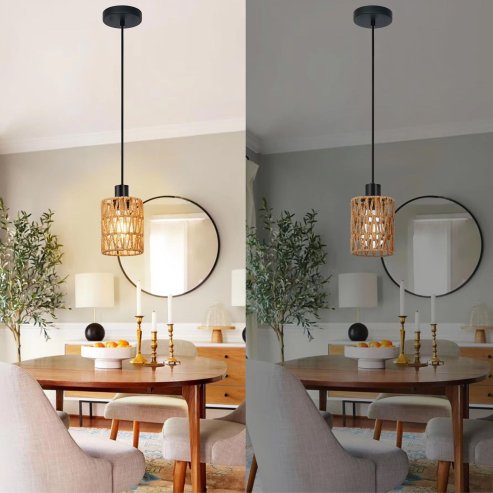 CEILING LAMP CHANDELIER TOOLIGHT APP1622-1CP BOHO BEIGE