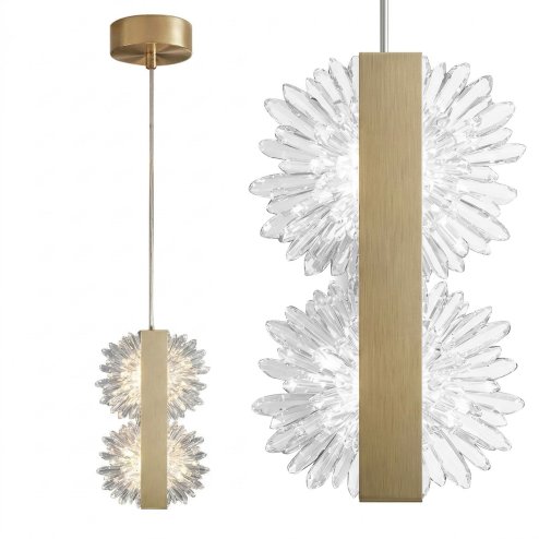CEILING LAMP CHANDELIER REA G148-2CP GOLD BRUSH GOLD