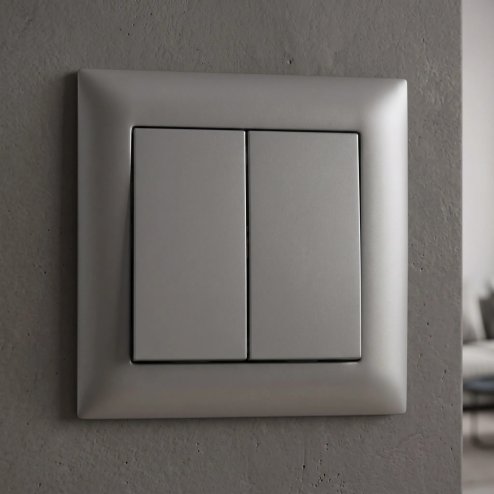 Toolight Double Switch Oste Jnh007-w Grey