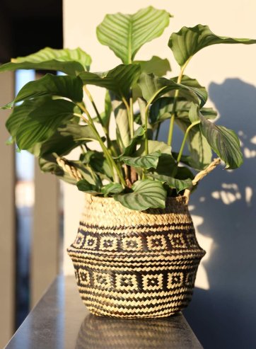 Natural boho-style basket 322177