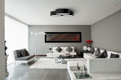 Ceiling Lamp Chandelier TOOLIGHT APP879-C Triangle White 40cm 6-light points E27 49x46x8Cm