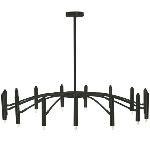 Pendant Lamp TOOLIGHT APP1196-15CP Black Metal G9 15-light points