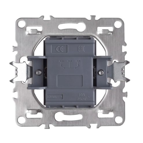 Toolight Single Switch With Frame Oste Jnh006-w Grey