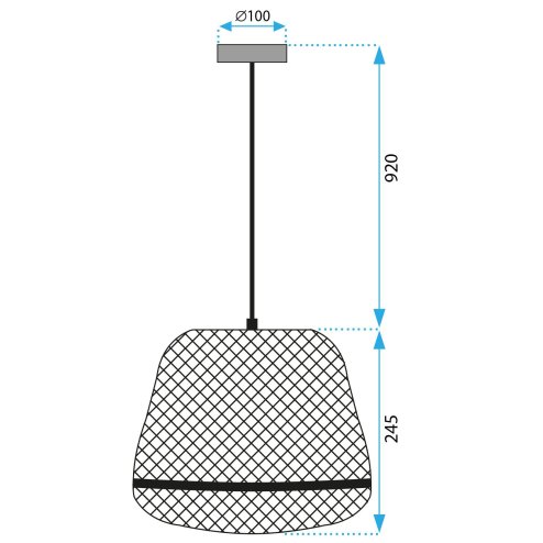 Pendant Lamp TOOLIGHT APP1338-1CP E27