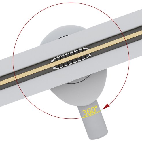 Linear drainage Rea Neo Ultra Slim Mirror Gold Pro 70