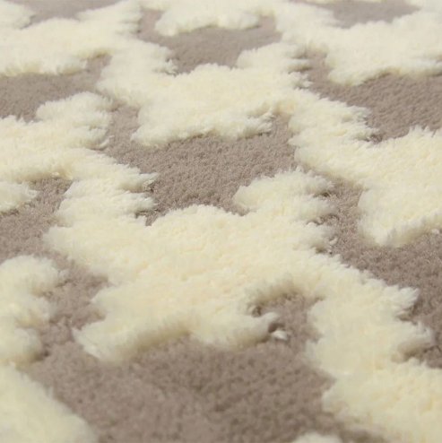 PLUSH CARPET CLOVER PEPITKA BEIGE 1.20*1.70