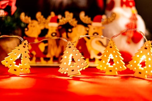 Christmas tree lights Garland LED wooden christams tree CD009