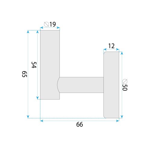 BATHROOM HANGER REA 6606 MODERN BRUSH COPPER