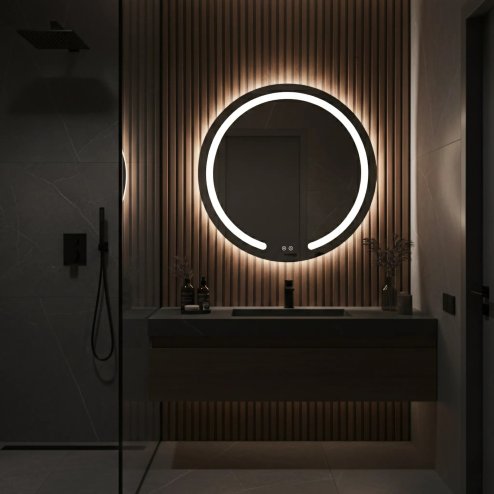 MIRROR REA MODERN 80 LED TRANSPARENT