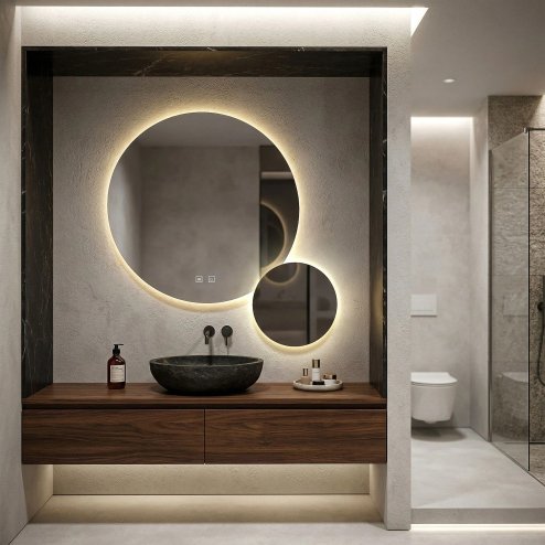 Mirror Rea R-9045 Led Transparent