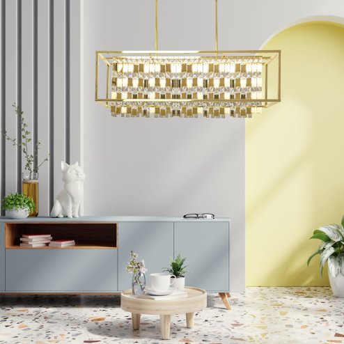 Pendant Lamp TOOLIGHT APP1113-4CP Gold E27