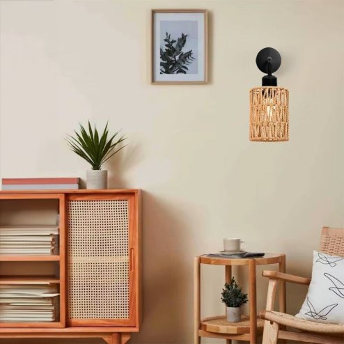 WALL LAMP TOOLIGHT APP1623-1W BOHO BEIGE BLACK