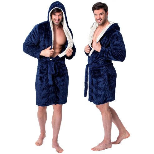 Bathrobe Jordan Navy-Grey Men M