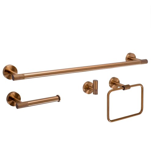 BATHROOM HOOK SET REA GRID BRUSH COPPER 4 PIECES