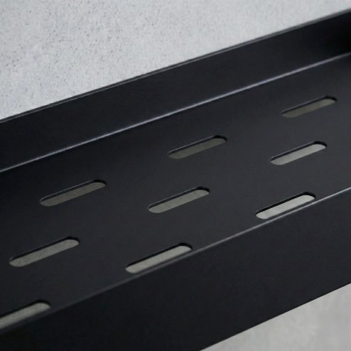 Bathroom Shelf Sf03 60Cm Black Matt