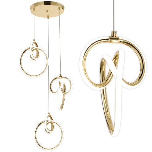 CEILING LAMP CHANDELIER TOOLIGHT G072-3CPR GOLD