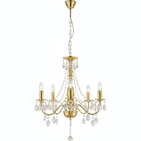 PENDANT CEILING LAMP TOOLIGHT EBT015-5CP GOLD