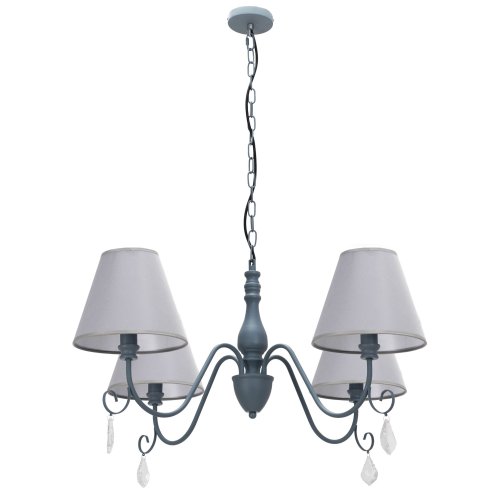 Pendant Lamp TOOLIGHT APP991-4CP Cristal 4-light points E14 80x80x36-100cm