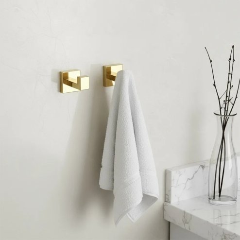 BATHROOM HOOK SET REA RIO GOLD 4 PIECES