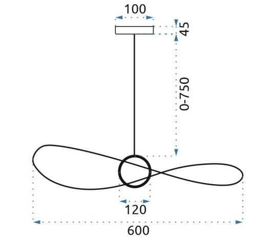 Pendant LED Lamp TOOLIGHT APP651-1CP 60cm