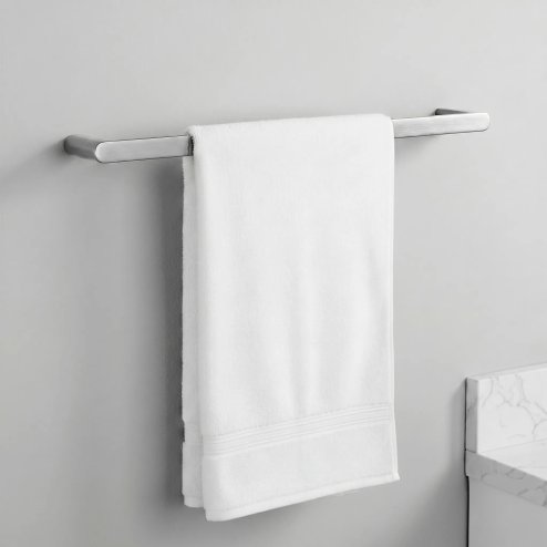Set Of Bathroom Hangers Rea Mati Brush Nickel