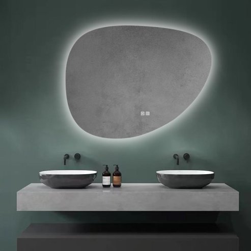 MIRROR REA LED H142 86X63CM TRANSPARENT