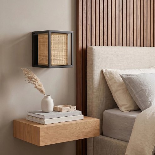 Wall Light Toolight APP1286-1W E27 brown / black