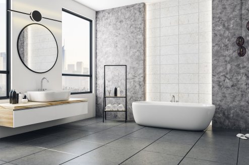 Bathroom Wall LED Light TOOLIGHT APP850-1W TOUR Black 80cm